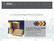 Tablet Screenshot of empaquesfelter.com